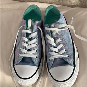 Purple and Teal Converse